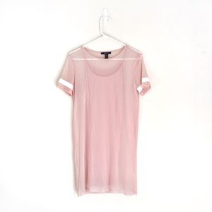 ⭐️5 for $25⭐️ Forever 21 Light Baby Pink Jersey Style Double Layer Dress